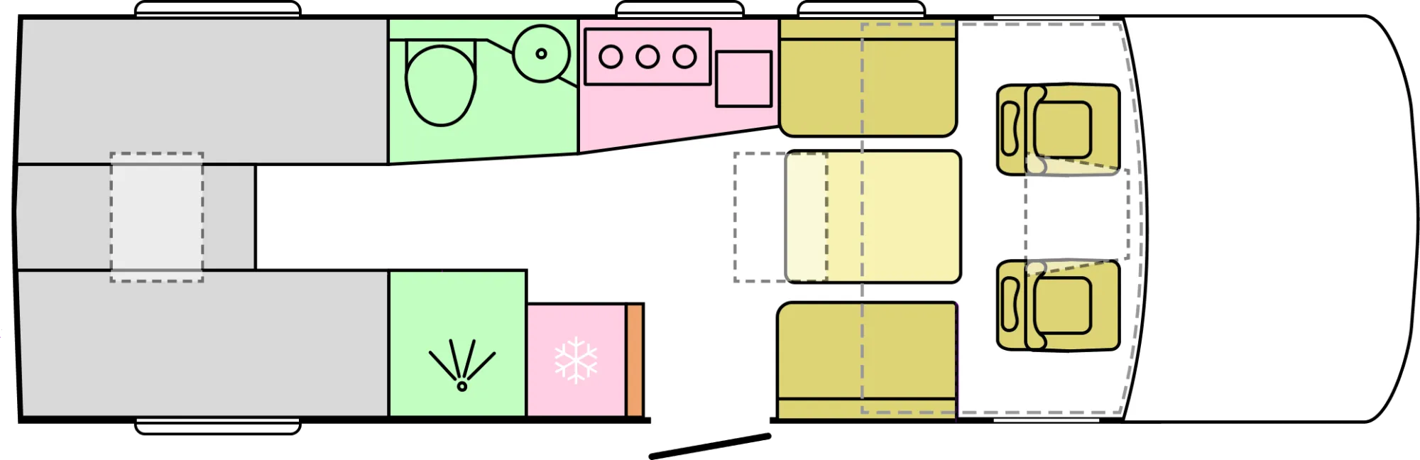 Půdorys 780 DL – den