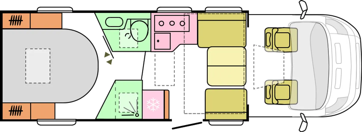 Půdorys Matrix 670 DC – den