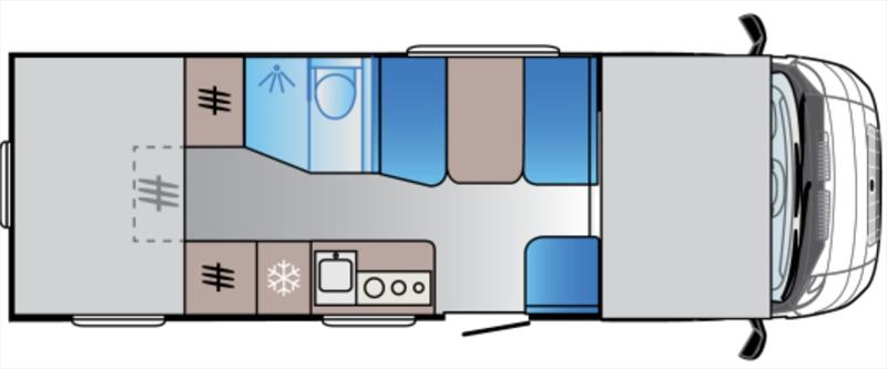 ADRIA SUN LIVING A75 DP plán 1