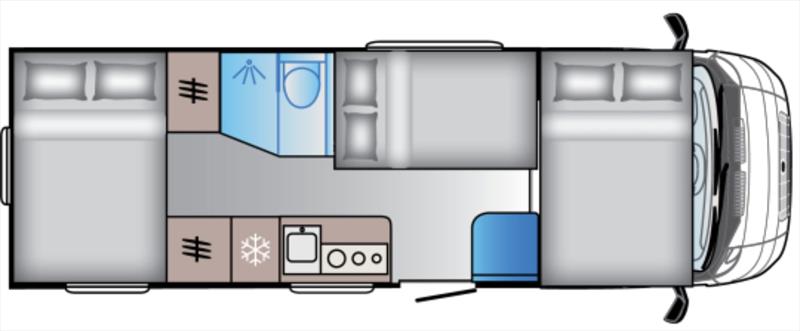 ADRIA SUN LIVING A75 DP plán 2