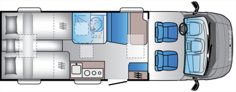 ADRIA SUN LIVING C 65 SL plán 2