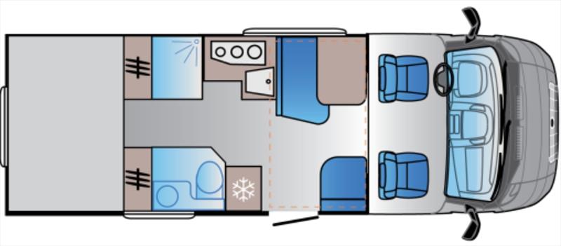 ADRIA SUN LIVING S72 SP plán 1