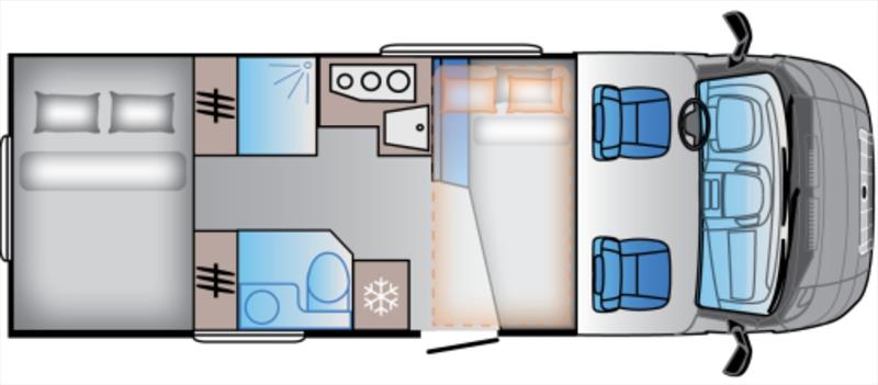 ADRIA SUN LIVING S72 SP plán 2
