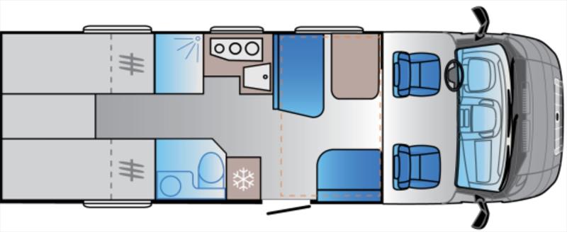 ADRIA SUN LIVING S75 SL plán 1