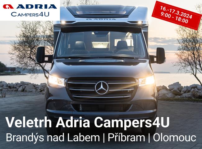 Veletrh Adria Campers4U 2024: Objevte svět cestování v obytných vozech a karavanech.