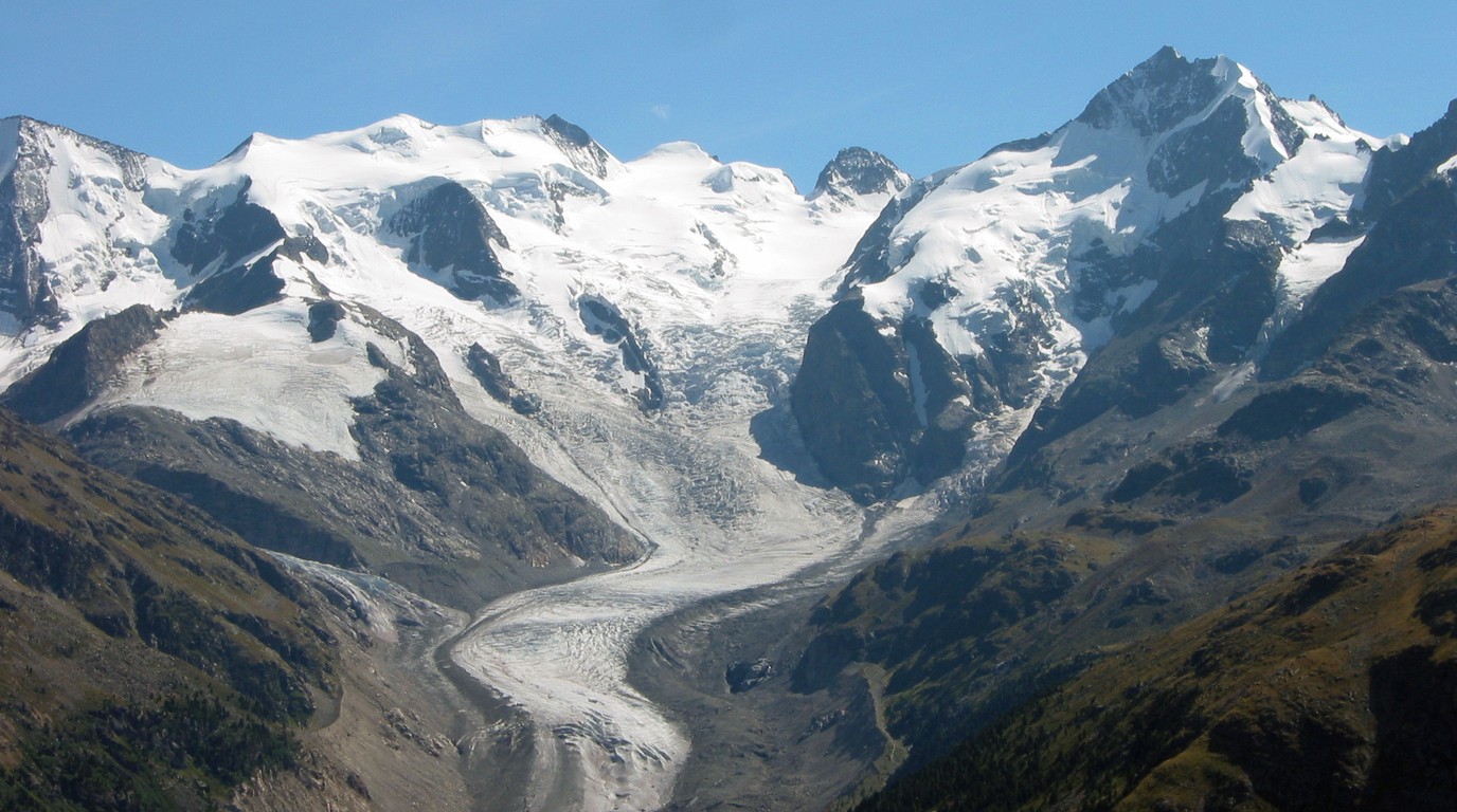 Swiss National Park and Morteratsch Glacier