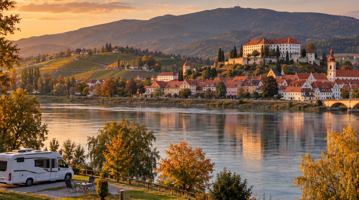 Maribor, Ptuj a Pohorje — ilustrační pohled na cestu obytným vozem